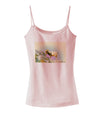 Bighorn Ram Watercolor Spaghetti Strap Tank-Womens Spaghetti Strap Tanks-TooLoud-SoftPink-X-Small-Davson Sales