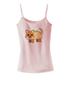 Cute Taco Dog Spaghetti Strap Tank-Womens Spaghetti Strap Tanks-TooLoud-SoftPink-X-Small-Davson Sales