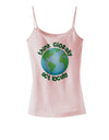 Think Globally Act Locally - Globe Spaghetti Strap Tank-Womens Spaghetti Strap Tanks-TooLoud-SoftPink-X-Small-Davson Sales