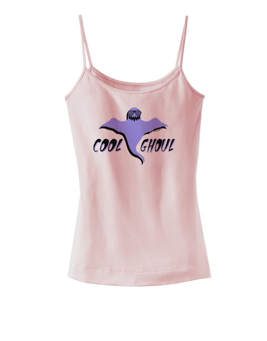 Cool Ghoul Spaghetti Strap Tank-Womens Spaghetti Strap Tanks-TooLoud-White-X-Small-Davson Sales