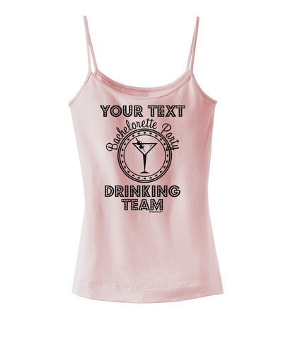 Personalized -Name- Bachelorette Party Drinking Team Spaghetti Strap Tank-Womens Spaghetti Strap Tanks-TooLoud-SoftPink-X-Small-Davson Sales