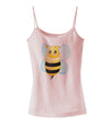 Cute Bee Spaghetti Strap Tank-Womens Spaghetti Strap Tanks-TooLoud-SoftPink-X-Small-Davson Sales