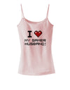 I Heart My Gamer Husband Spaghetti Strap Tank-Womens Spaghetti Strap Tanks-TooLoud-SoftPink-X-Small-Davson Sales