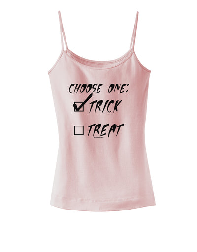 Choose One - Trick Spaghetti Strap Tank-Womens Spaghetti Strap Tanks-TooLoud-SoftPink-X-Small-Davson Sales