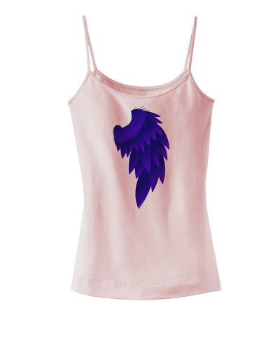 Single Right Dark Angel Wing Design - Couples Spaghetti Strap Tank-Womens Spaghetti Strap Tanks-TooLoud-SoftPink-X-Small-Davson Sales