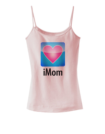 iMom - Mothers Day Spaghetti Strap Tank-Womens Spaghetti Strap Tanks-TooLoud-SoftPink-X-Small-Davson Sales