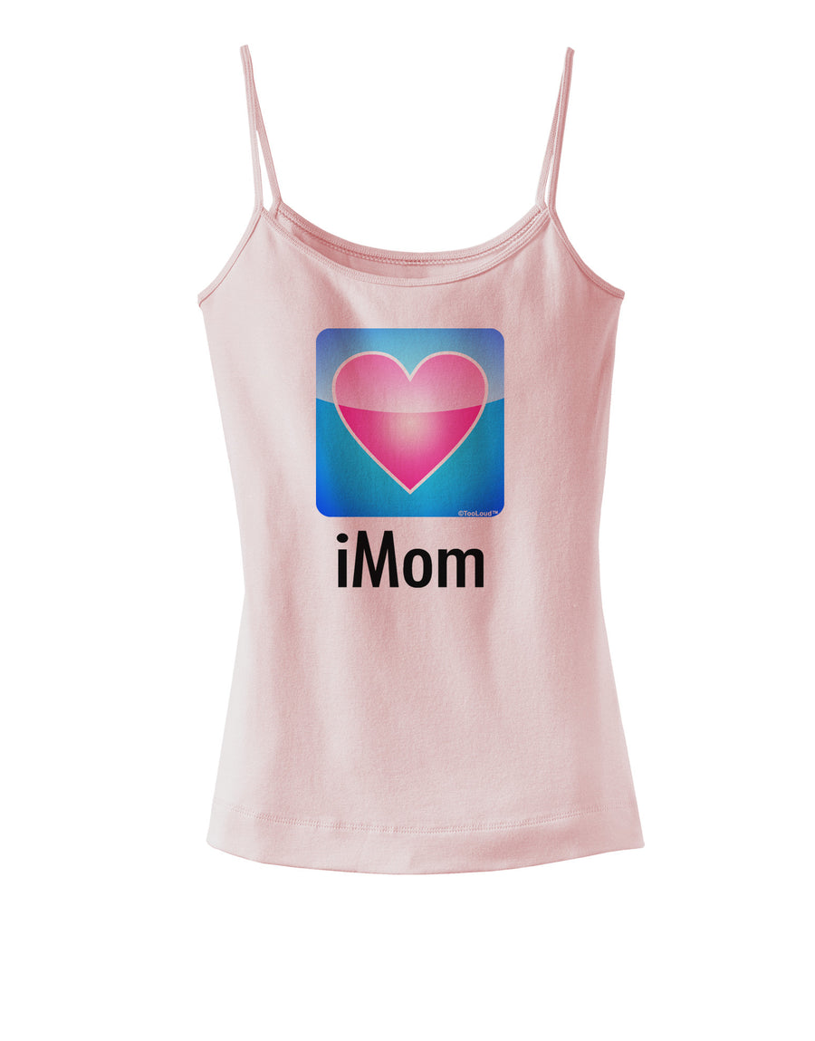 iMom - Mothers Day Spaghetti Strap Tank-Womens Spaghetti Strap Tanks-TooLoud-White-X-Small-Davson Sales