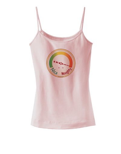 Naughty or Nice Meter Naughty Spaghetti Strap Tank-Womens Spaghetti Strap Tanks-TooLoud-SoftPink-X-Small-Davson Sales