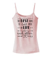 The Best Thing to Hold Onto in Life is Each Other Spaghetti Strap Tank-Womens Spaghetti Strap Tanks-TooLoud-SoftPink-X-Small-Davson Sales