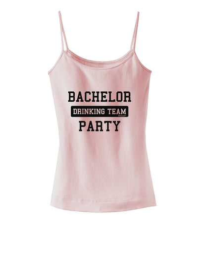 Bachelor Party Drinking Team Spaghetti Strap Tank-Womens Spaghetti Strap Tanks-TooLoud-SoftPink-X-Small-Davson Sales