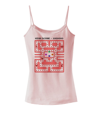 Retro Heart Man Spaghetti Strap Tank-Womens Spaghetti Strap Tanks-TooLoud-SoftPink-X-Small-Davson Sales