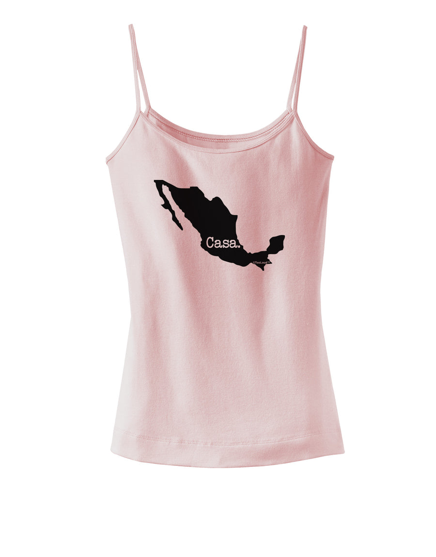 Mexico - Casa - Cinco De Mayo Spaghetti Strap Tank-Womens Spaghetti Strap Tanks-TooLoud-White-X-Small-Davson Sales