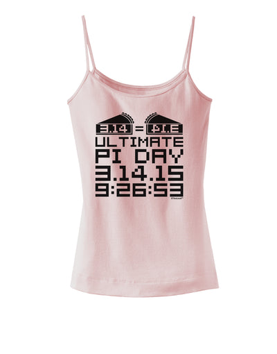 Ultimate Pi Day Design - Mirrored Pies Spaghetti Strap Tank by TooLoud-Womens Spaghetti Strap Tanks-TooLoud-SoftPink-X-Small-Davson Sales