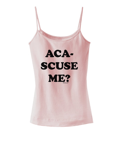 Aca-Scuse Me Spaghetti Strap Tank-Womens Spaghetti Strap Tanks-TooLoud-SoftPink-X-Small-Davson Sales