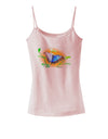 Blue Watercolor Butterfly Spaghetti Strap Tank-Womens Spaghetti Strap Tanks-TooLoud-SoftPink-X-Small-Davson Sales