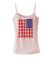 Beer Pong Flag Spaghetti Strap Tank-Womens Spaghetti Strap Tanks-TooLoud-SoftPink-X-Small-Davson Sales