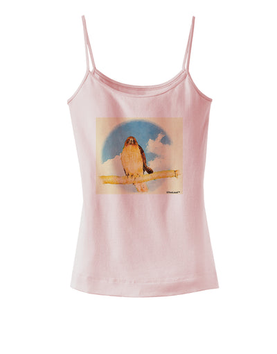 Red-tailed Hawk Spaghetti Strap Tank-Womens Spaghetti Strap Tanks-TooLoud-SoftPink-X-Small-Davson Sales