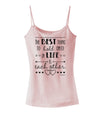 The Best Thing to Hold Onto in Life is Each Other - Distressed Spaghetti Strap Tank-Womens Spaghetti Strap Tanks-TooLoud-SoftPink-X-Small-Davson Sales