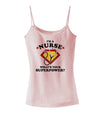 Nurse - Superpower Spaghetti Strap Tank-Womens Spaghetti Strap Tanks-TooLoud-SoftPink-X-Small-Davson Sales