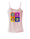 Clown Face Pop Art Spaghetti Strap Tank-Womens Spaghetti Strap Tanks-TooLoud-SoftPink-X-Small-Davson Sales