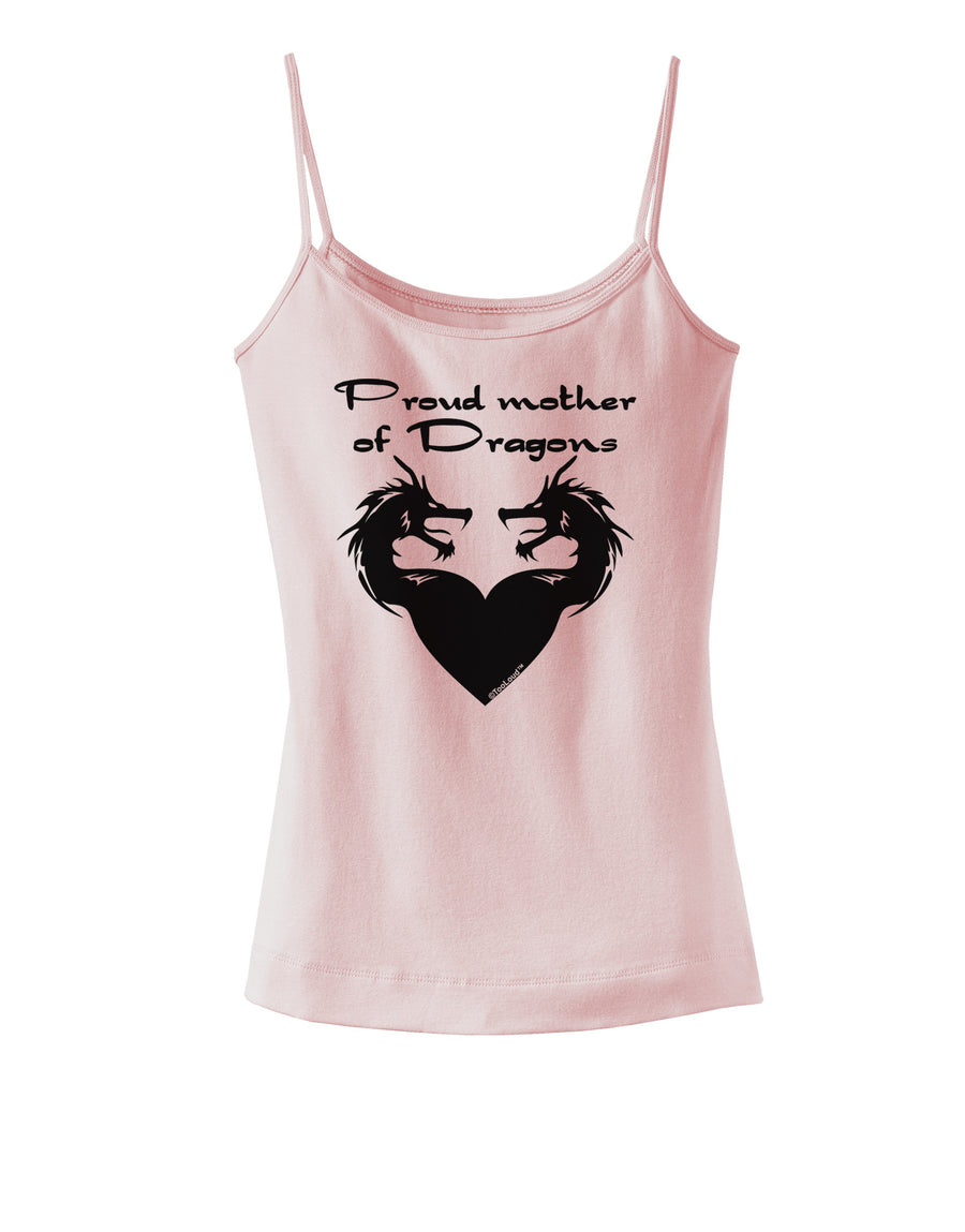 Proud Mother of Dragons Spaghetti Strap Tank-Womens Spaghetti Strap Tanks-TooLoud-White-X-Small-Davson Sales