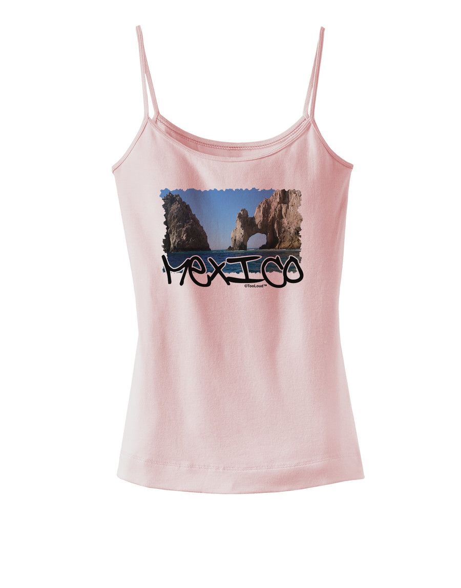 Mexico - Islands Cut-out Spaghetti Strap Tank-Womens Spaghetti Strap Tanks-TooLoud-White-X-Small-Davson Sales