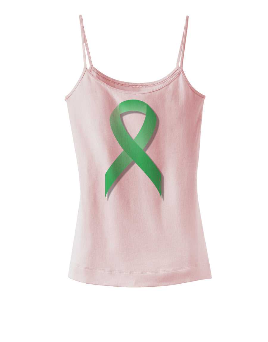 Celiac Disease Awareness Ribbon - Light Green Spaghetti Strap Tank-Womens Spaghetti Strap Tanks-TooLoud-White-X-Small-Davson Sales