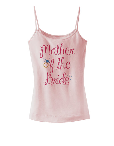 Mother of the Bride - Diamond - Color Spaghetti Strap Tank-Womens Spaghetti Strap Tanks-TooLoud-SoftPink-X-Small-Davson Sales