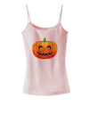 Jack-O-Lantern Watercolor Spaghetti Strap Tank-Womens Spaghetti Strap Tanks-TooLoud-SoftPink-X-Small-Davson Sales