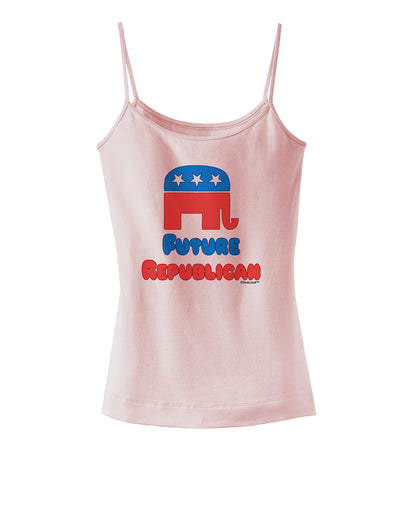 Future Republican Spaghetti Strap Tank-Womens Spaghetti Strap Tanks-TooLoud-SoftPink-X-Small-Davson Sales