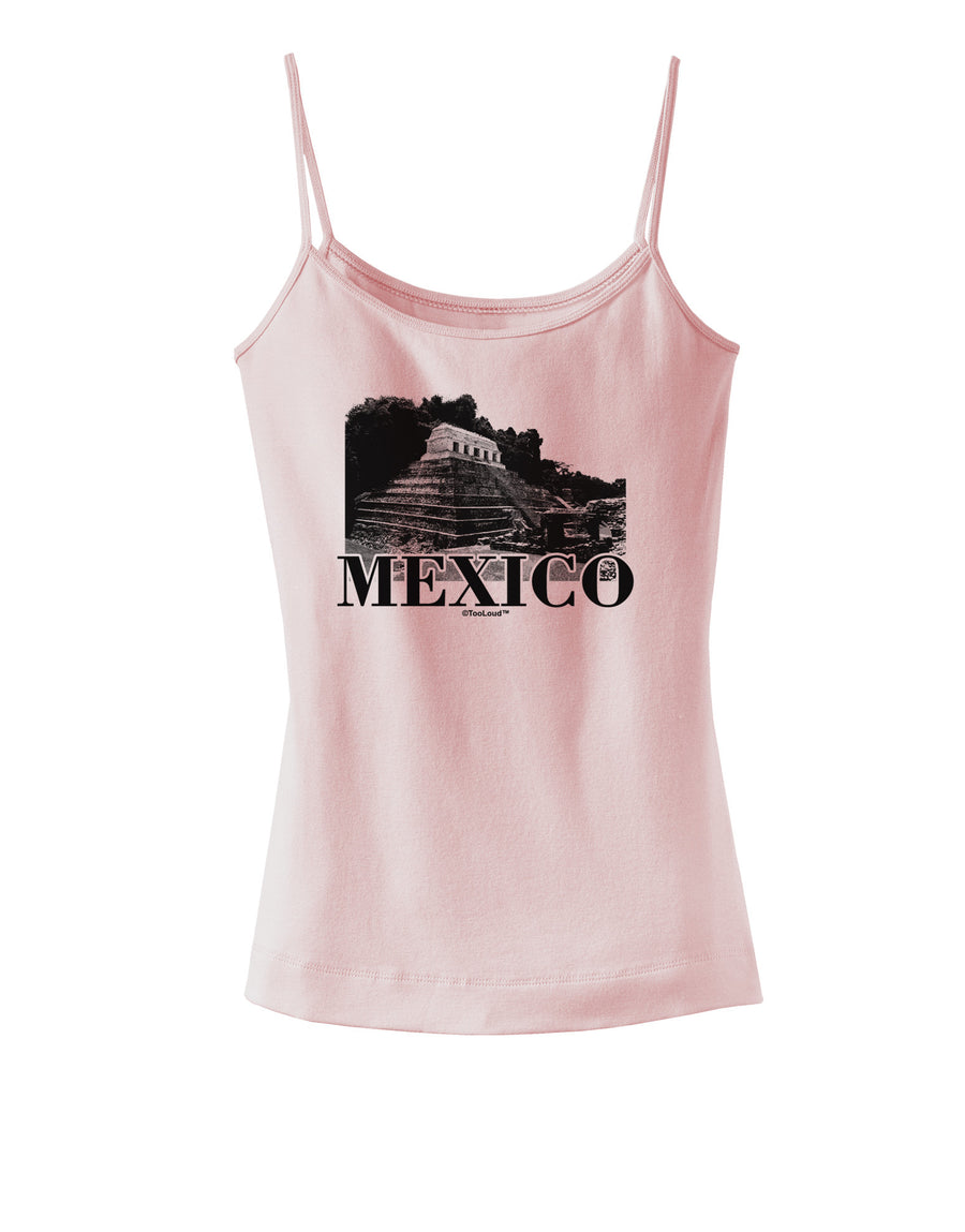 Mexico - Temple No 2 Spaghetti Strap Tank-Womens Spaghetti Strap Tanks-TooLoud-White-X-Small-Davson Sales