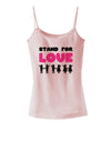 Stand For Love Pink Spaghetti Strap Tank-Womens Spaghetti Strap Tanks-TooLoud-SoftPink-X-Small-Davson Sales