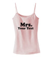 Personalized Mrs Classy Spaghetti Strap Tank  by TooLoud