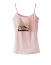 Bighorn Ram WatercolorText Spaghetti Strap Tank-Womens Spaghetti Strap Tanks-TooLoud-SoftPink-X-Small-Davson Sales