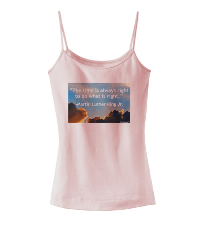 The Time Is Always Right Spaghetti Strap Tank-Womens Spaghetti Strap Tanks-TooLoud-SoftPink-X-Small-Davson Sales