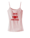 Ohio Football Spaghetti Strap Tank by TooLoud-Womens Spaghetti Strap Tanks-TooLoud-SoftPink-X-Small-Davson Sales