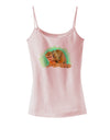 Squirrel Monkey Watercolor Spaghetti Strap Tank-Womens Spaghetti Strap Tanks-TooLoud-SoftPink-X-Small-Davson Sales