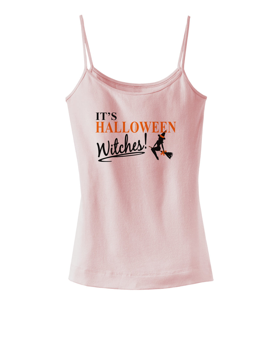 It's Halloween Witches Spaghetti Strap Tank-Womens Spaghetti Strap Tanks-TooLoud-White-X-Small-Davson Sales