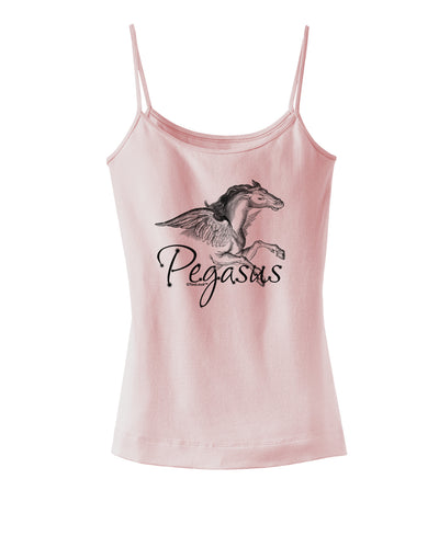 Pegasus Illustration Spaghetti Strap Tank-Womens Spaghetti Strap Tanks-TooLoud-SoftPink-X-Small-Davson Sales