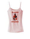Be a Warrior Not a Worrier Spaghetti Strap Tank by TooLoud-TooLoud-SoftPink-X-Small-Davson Sales