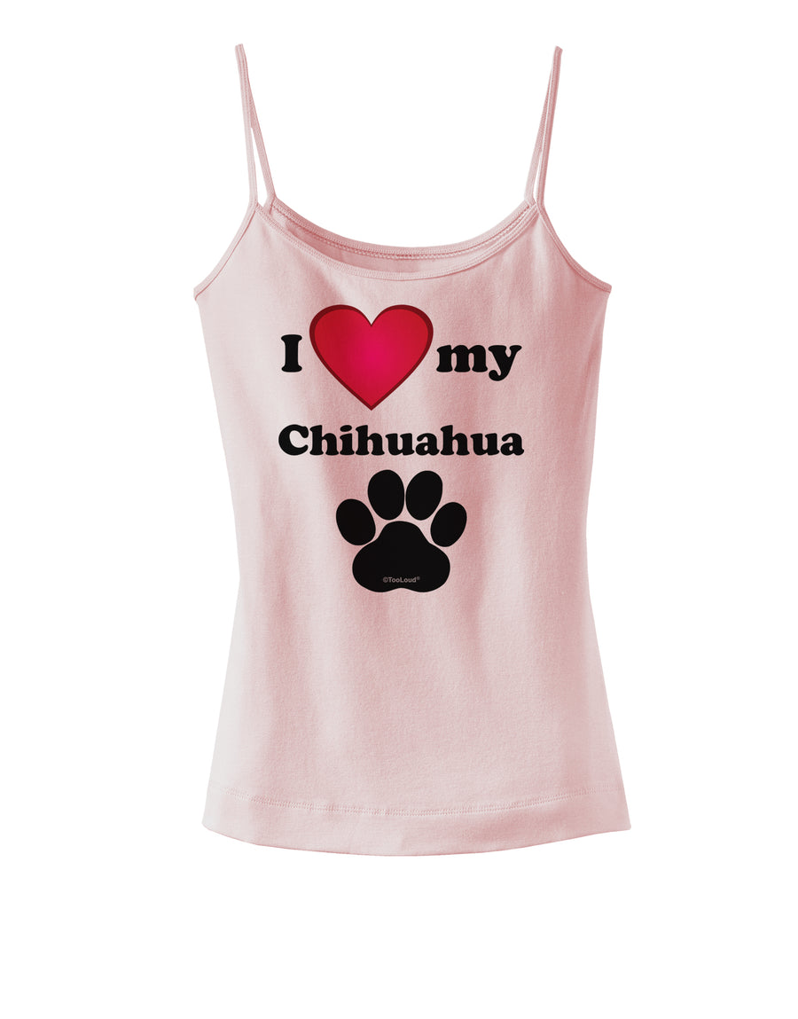 I Heart My Chihuahua Spaghetti Strap Tank by TooLoud-Womens Spaghetti Strap Tanks-TooLoud-White-X-Small-Davson Sales