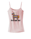 I'd Hit it - Funny Pinata Design Spaghetti Strap Tank-Womens Spaghetti Strap Tanks-TooLoud-SoftPink-X-Small-Davson Sales