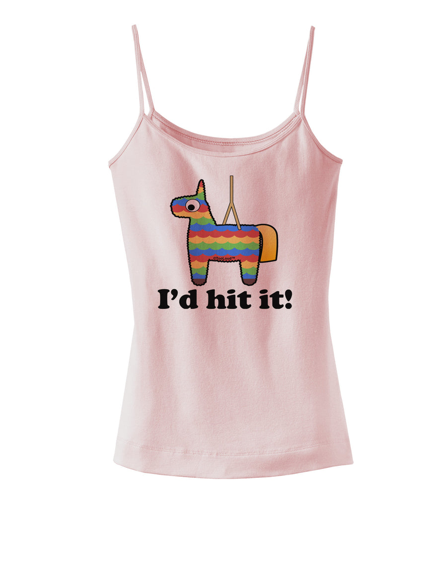 I'd Hit it - Funny Pinata Design Spaghetti Strap Tank-Womens Spaghetti Strap Tanks-TooLoud-White-X-Small-Davson Sales