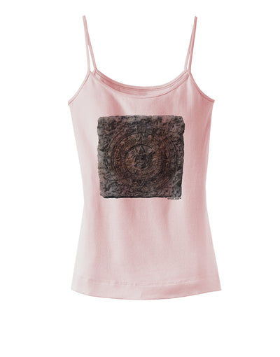 Stone Carving Watercolor Spaghetti Strap Tank-Womens Spaghetti Strap Tanks-TooLoud-SoftPink-X-Small-Davson Sales