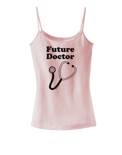 Future Doctor Spaghetti Strap Tank-Womens Spaghetti Strap Tanks-TooLoud-SoftPink-X-Small-Davson Sales