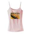 Iguana Watercolor Text Spaghetti Strap Tank-Womens Spaghetti Strap Tanks-TooLoud-SoftPink-X-Small-Davson Sales