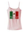 Mexican Flag - Mexico Text Spaghetti Strap Tank by TooLoud-Womens Spaghetti Strap Tanks-TooLoud-SoftPink-X-Small-Davson Sales