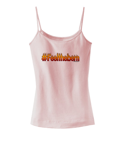 Hashtag Feelthebern Spaghetti Strap Tank-Womens Spaghetti Strap Tanks-TooLoud-SoftPink-X-Small-Davson Sales