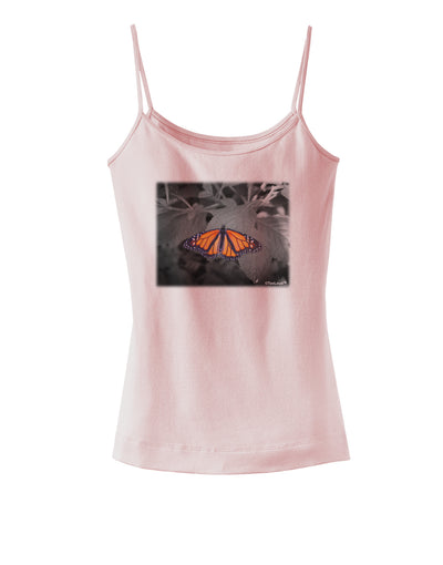 Monarch Butterfly Photo Spaghetti Strap Tank-Womens Spaghetti Strap Tanks-TooLoud-SoftPink-X-Small-Davson Sales