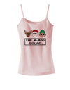 The X-mas Squad Text Spaghetti Strap Tank-Womens Spaghetti Strap Tanks-TooLoud-SoftPink-X-Small-Davson Sales